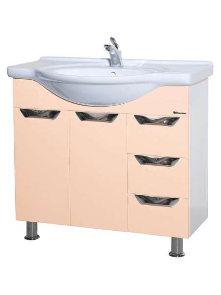 Тумба с раковиной Bellezza Белла Люкс 85 бежевая
