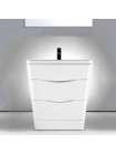 Тумба с раковиной BelBagno Piramide 80 bianco lucido