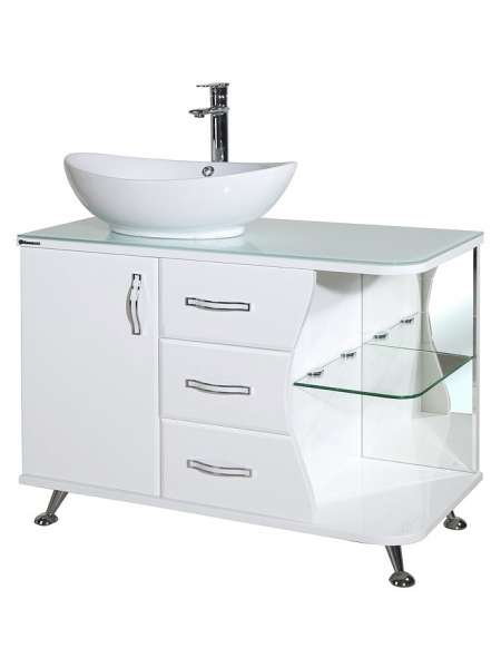 Тумба с раковиной Bellezza Рио 90 L белая