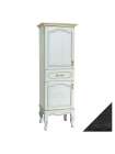 Шкаф-пенал Bellezza Рим 60 L черный патина серебро