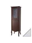 Шкаф-пенал Bellezza Грация Люкс 60 L белый патина золото