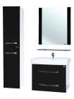 Шкаф-пенал Bellezza Рокко 35 L подвесной черный