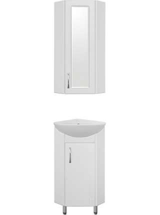 Шкаф Style Line Эко Стандарт 30 угловой с зеркальной вставкой, белый