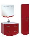 Шкаф-пенал Bellezza Версаль 40 L красный 2 двери