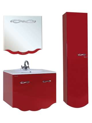 Шкаф-пенал Bellezza Версаль 40 L красный