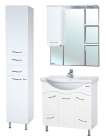 Шкаф-пенал Bellezza Мари 35 L белый с бельевой корзиной
