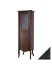 Шкаф-пенал Bellezza Грация Люкс 60 L черный патина серебро
