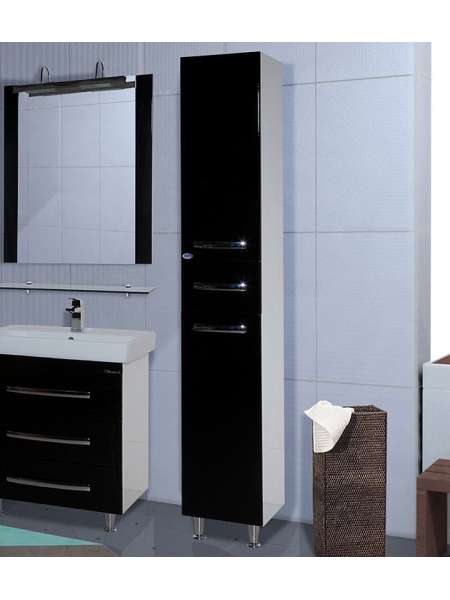 Шкаф-пенал Bellezza Рокко 35 L черный
