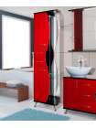 Шкаф-пенал Bellezza Рио 50 L красный с черным