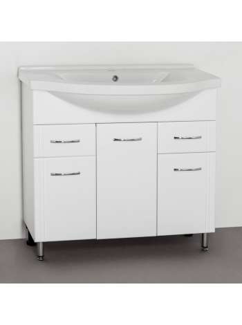 Тумба с раковиной Style Line Эко Стандарт №26 90 белая
