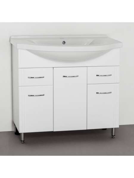 Тумба с раковиной Style Line Эко Стандарт №26 90 белая