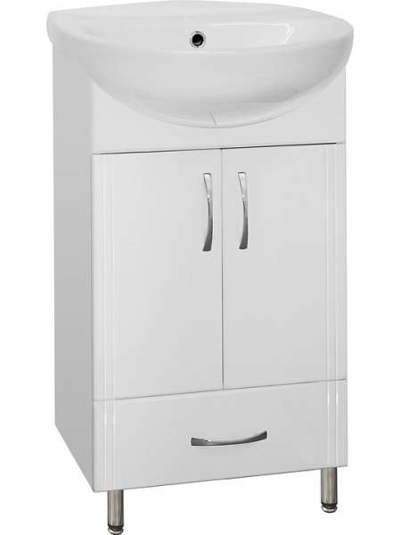 Тумба с раковиной Style Line Эко Стандарт №9/1Б 50 белая