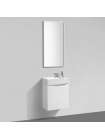 Тумба с раковиной BelBagno Mini 50 bianco lucido левая