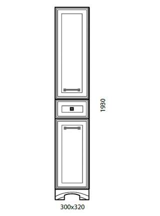 Шкаф-пенал Aqualife Design Честер L