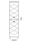 Шкаф-пенал Aqualife Design Чикаго L