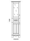 Шкаф-пенал Aqualife Design Гент L