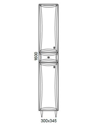 Шкаф-пенал Aqualife Design Котка L