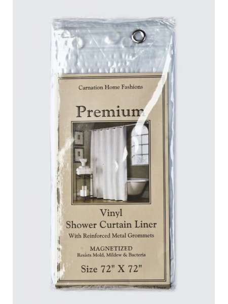 Шторка защитная, 1.83 м, винил, матовый, серия Gauge, Carnation Home Fashions