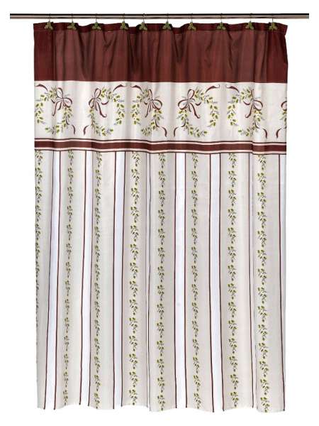 Штора для ванной Carnation Home Fashions Victorian Christmas