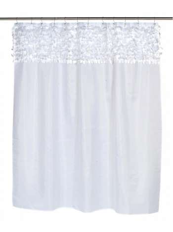 Штора для ванной Carnation Home Fashions Jasmine White
