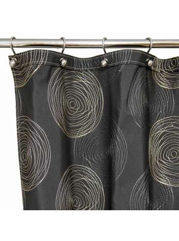 Штора для ванной Arti-Deco Melany Black 200x240 двойная