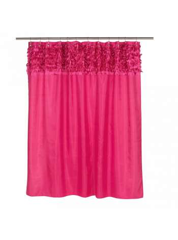 Шторка для ванной, 1.83 м, полиэстер, зеленый, серия Jasmine, Carnation Home Fashions