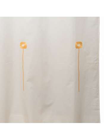 Шторка для ванной Tudela C. Yellow, 180х200 см, полиэстер/хлопок, слоновая кость/желтый, серия Шторки для ванной комнаты, Arti-Deco