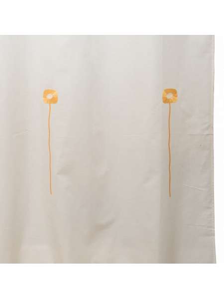Шторка для ванной Tudela C. Yellow, 180х200 см, полиэстер/хлопок, слоновая кость/желтый, серия Шторки для ванной комнаты, Arti-Deco