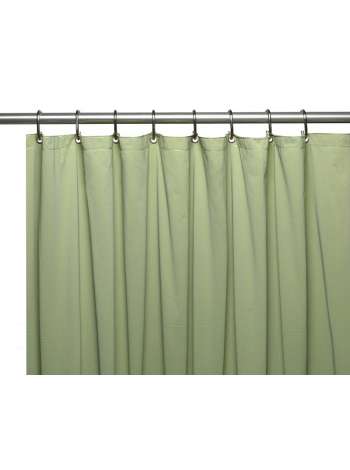 Шторка защитная, 1.83 м, винил, салатовый, серия Gauge, Carnation Home Fashions