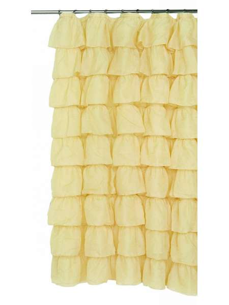 Шторка для ванной, 1.83 м, полиэстер, золотистый, серия Carmen, Carnation Home Fashions