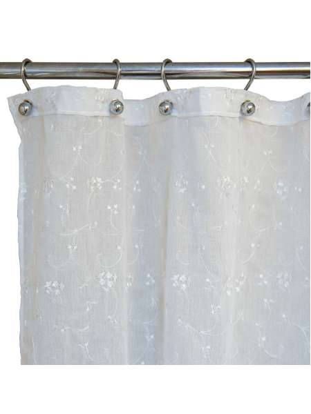 Шторка для ванной Pampa White + Liso White, 180х200 см, полиэстер, белый, серия Шторки для ванной комнаты, Arti-Deco