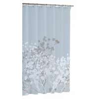 Шторка для ванной Willow Spa Blue, 183х183 см, хлопок, голубой, серия Прочее, Kassatex