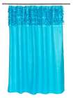 Штора для ванной Carnation Home Fashions Jasmine Cyan Blue