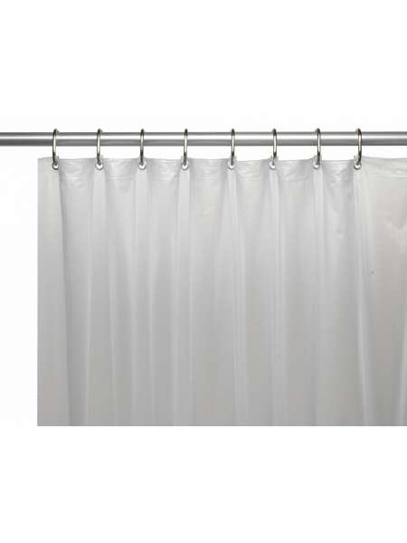 Шторка защитная, 1.83 м, винил, белый, серия Gauge, Carnation Home Fashions