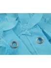 Штора для ванной Carnation Home Fashions Jasmine Cyan Blue