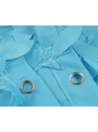 Штора для ванной Carnation Home Fashions Jasmine Cyan Blue