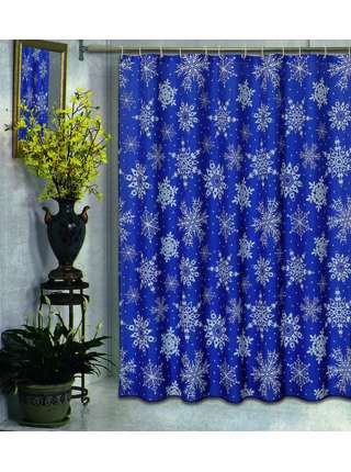 Штора для ванной Carnation Home Fashions Snow Flake