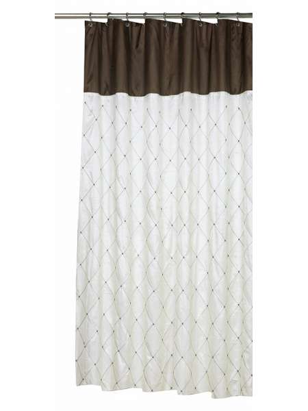 Штора для ванной Carnation Home Fashions Balmoral White