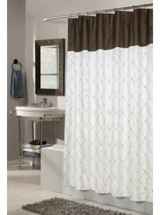 Штора для ванной Carnation Home Fashions Balmoral White