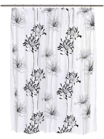 Шторка для ванной, 1.83 м, полиэстер, слоновая кость, серия Cologne, Carnation Home Fashions