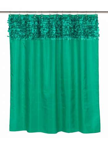 Штора для ванной Carnation Home Fashions Jasmine Emerald