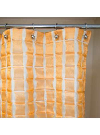 Шторка для ванной 200x240 cм. Arti-Deco Reno Naranja 200х240 оранжевый + Liso Beige AREN2024NR-2