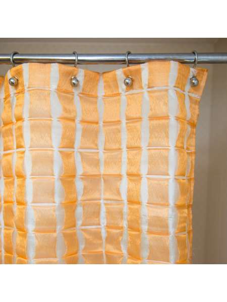 Шторка для ванной 200x240 cм. Arti-Deco Reno Naranja 200х240 оранжевый + Liso Beige AREN2024NR-2