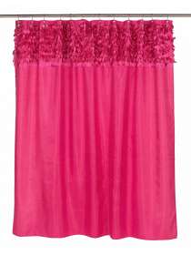 Штора для ванной Carnation Home Fashions Jasmine Raspberry