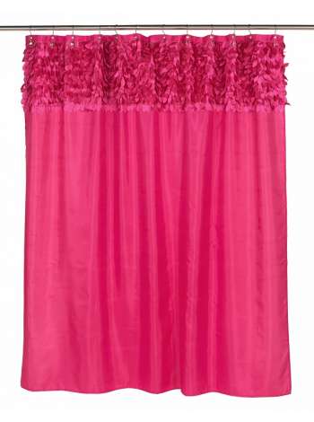 Штора для ванной Carnation Home Fashions Jasmine Raspberry