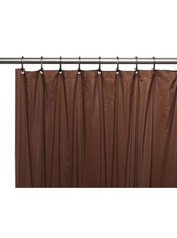 Шторка защитная, 1.83 м, винил, коричневый, серия Gauge, Carnation Home Fashions