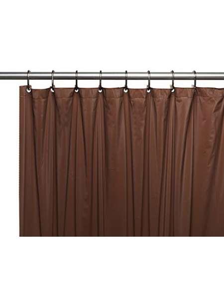 Шторка защитная, 1.83 м, винил, коричневый, серия Gauge, Carnation Home Fashions