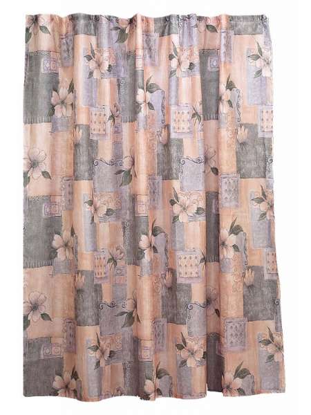 Шторка для ванной, 1.83 м, полиэстер, мультиколор, серия Magnolia, Carnation Home Fashions