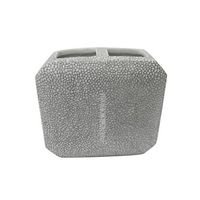 Стакан для зубных щеток, 11 см, фарфор, серый, серия Shagreen, Kassatex