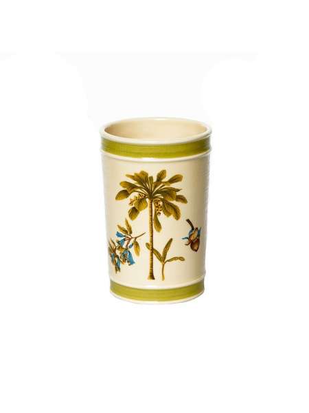 Стакан для зубной пасты, 10 см, керамика, бежевый, серия Catesby Palms, Avanti